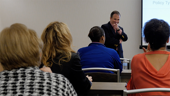 Tim O'Shea leading a breakout session