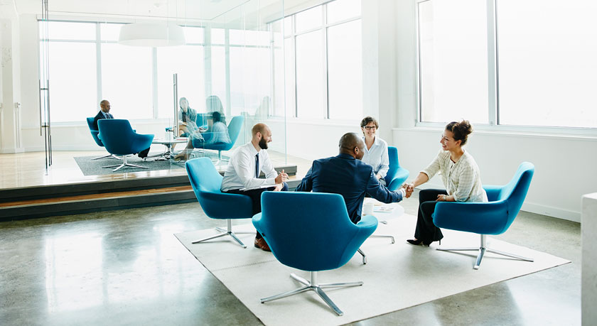 People in meeting room