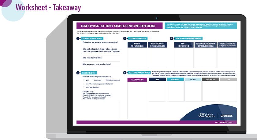 Cost Savings Worksheet
