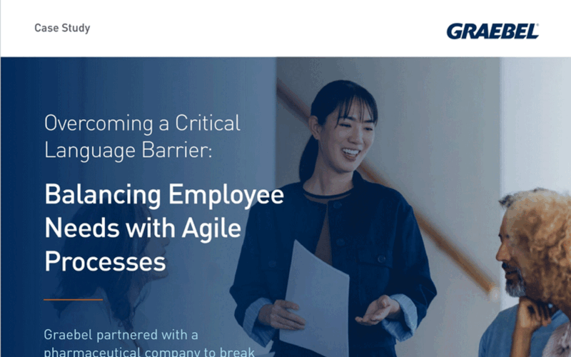 Graebel partnered with a pharmaceutical company to break down a critical language barrier