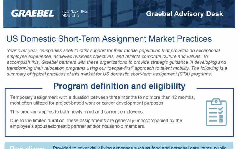 U.S. Domestic – Short-Term Assignment